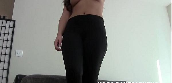  Stoke your cock while I do my yoga stretches JOI